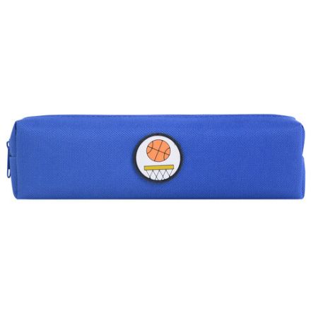 Пенал ЮНЛАНДИЯ ЮНИОР, 1 отделение, полиэстер, аппликация, "Basketball", 20х6х4 см, 273798