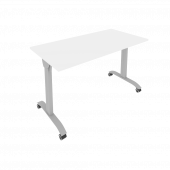 Mobile System Стол складной мобильный СМ-4 Белый/Тёмно-серый металл 1300*650*757 Mobile System Стол складной мобильный СМ-4 Белый/Тёмно-серый металл 1300*650*757