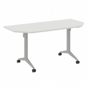 X-Pull Стол складной мобильный X.M-7.T2 Белый бриллиант/Серый металл 1580*720*753 X-Pull Стол складной мобильный X.M-7.T2 Белый бриллиант/Серый металл 1580*720*753