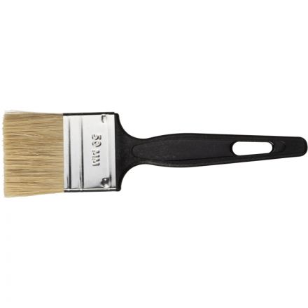 Кисть флейцевая Стандарт, 50x6, нат. щетина,пластик.ручка//Сибртех(82504)