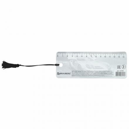 Закладка для книг с линейкой 3D-ОБЪЕМНАЯ BRAUBERG, "Мерседес", с декоративным шнурком, 125768 Закладка для книг с линейкой 3D-ОБЪЕМНАЯ BRAUBERG, "Мерседес", с декоративным шнурком, 125768