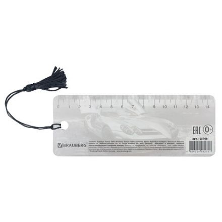 Закладка для книг с линейкой 3D-ОБЪЕМНАЯ BRAUBERG, "Мерседес", с декоративным шнурком, 125768 Закладка для книг с линейкой 3D-ОБЪЕМНАЯ BRAUBERG, "Мерседес", с декоративным шнурком, 125768