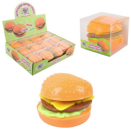 Игрушка-антистресс "БУРГЕР", 7 см, дисплей, JOLLY JOT (ДЖОЛЛИ ДЖОТ), 665799 Игрушка-антистресс "БУРГЕР", 7 см, дисплей, JOLLY JOT (ДЖОЛЛИ ДЖОТ), 665799