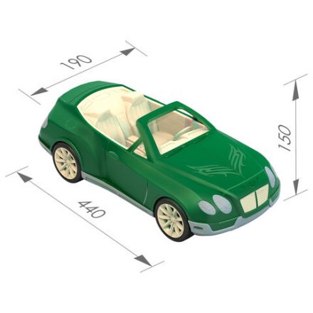 Машина игрушечная КАБРИОЛЕТ "Шейх", пластиковая, 44x20x14,5 см, НОРДПЛАСТ, 273