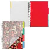 Тетрадь-блокнот 150 л., A5, 170x215 мм BRAUBERG, клетка, гребень, обложка пластиковая, 4 разделителя, "Foxy Lady", 401794 Тетрадь-блокнот 150 л., A5, 170x215 мм BRAUBERG, клетка, гребень, обложка пластиковая, 4 разделителя, "Foxy Lady", 401794