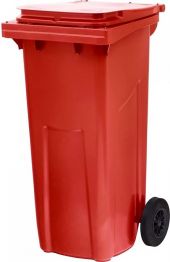 Мусорный контейнер на колёсах (60 л) красный