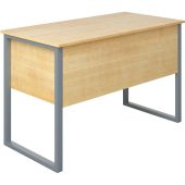 Стол учителя MET_Комус с подвесной тумбой 2 ящика на пр трубе клен/серый Стол учителя MET_Комус с подвесной тумбой 2 ящика на пр трубе клен/серый