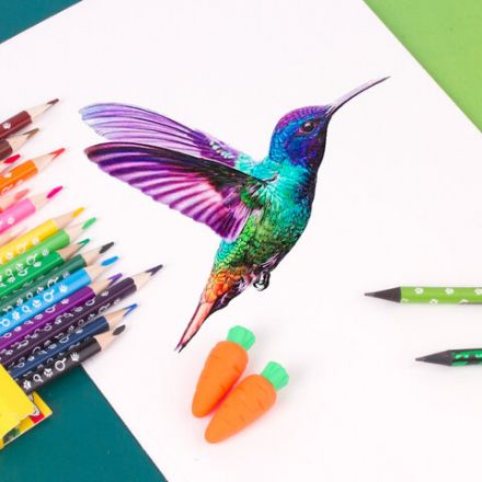 Набор ластиков фигурных ЮНЛАНДИЯ "Зайчик и урожай", 5 шт., ассорти, 229596