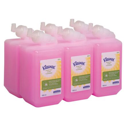 Картридж с жидким мылом одноразовый KIMBERLY-CLARK Kleenex Everyday Use, 1 л, розовый, 6331