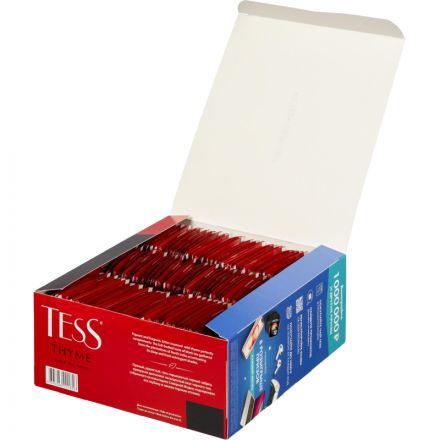 Чай Tess Thyme черный с чабрецом и цедрой лимона 100 пакетиков