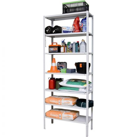 Стеллаж металлический 0MX_P_МС-257/600 с 7-ю полками 1000x600x2500