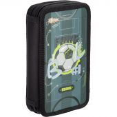 Пенал №1School Football 2 отд., ламинат, выборочный лак, 190x110 мм, ПКК 11