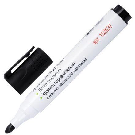 Маркеры стираемые для белой доски, НАБОР 4 ЦВЕТА, STAFF "MANAGER" WBM-300, 3 мм, с клипом, 152637