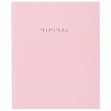Тетрадь на кольцах А5 175х215 мм, 120 л., твердый картон, матовая ламинация, клетка, BRAUBERG "Minimal pink", 404998