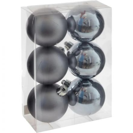 Набор шаров из 6шт  Шар, D 6 см, L6 W6 H7 см, 753622