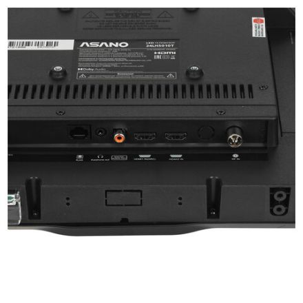 Телевизор ASANO 24LH5010T, 24" (60 см), 1366x768, HD, 16:9, Салют ТВ, Wi-Fi, черный