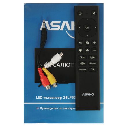 Телевизор ASANO 24LH5010T, 24" (60 см), 1366x768, HD, 16:9, Салют ТВ, Wi-Fi, черный