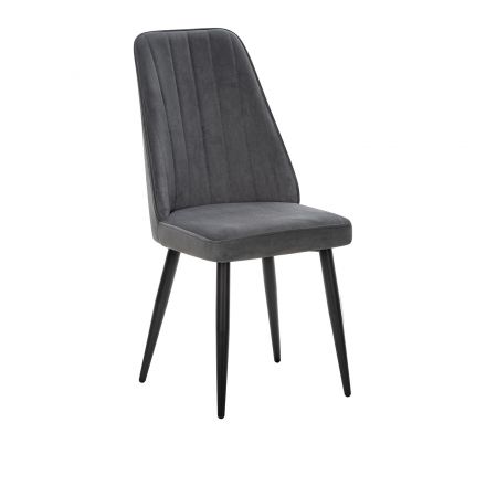 Стул Leset Дрим  Vendetta 11 серый, Ткань Велюр