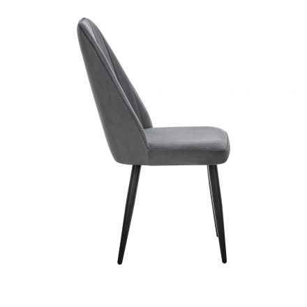Стул Leset Дрим  Vendetta 11 серый, Ткань Велюр