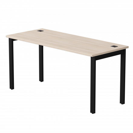 Стол прямой Everprof EVO на металлокаркасе 1580х670х755 мм Дуб Соната/Черный