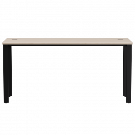 Стол прямой Everprof EVO на металлокаркасе 1580х670х755 мм Дуб Соната/Черный