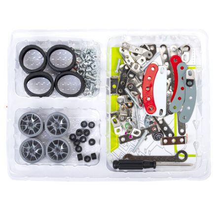 Конструктор металлический "Гоночный болид", с подвижными деталями, 146 элементов, BAMBOX, 666365