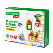 Магнитный конструктор MAGNETIC BLOCKS-19, 19 деталей, BRAUBERG KIDS, 663843 Магнитный конструктор MAGNETIC BLOCKS-19, 19 деталей, BRAUBERG KIDS, 663843