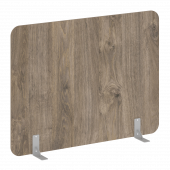 R-line Перегородки на металлических опорах на фетровых подпятниках DP.F-160-120 Тиквуд тёмный/Серый металл 1600*18*1200