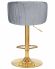Стул барный DOBRIN DARCY GOLD, серый велюр (1922-19)