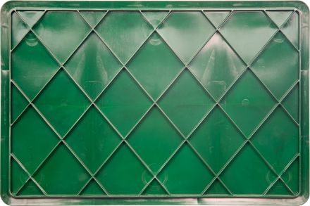 Ящик 600х400х180 мм дно сплош.стенки перф.с ручками зеленый морозостойкий