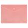 Папка-конверт с кнопкой BRAUBERG "Pastel", А4, матовая непрозрачная, персиковая, ПРОЧНАЯ 0,2 мм, 272882