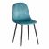 Стул Tetchair BREEZE (mod. 4724) вельвет/металл, 44 х 53 х 87 см, Light pale green (тёмно-бирюзовый ) HLR60 / черный