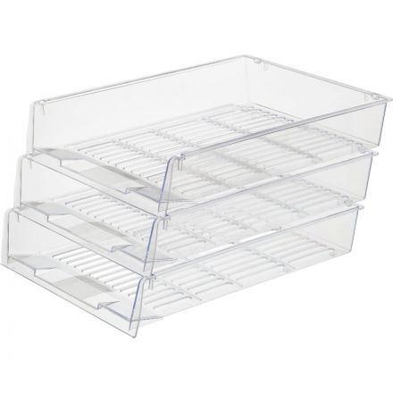 Лоток для бумаг Attache решетчатый прозрачный