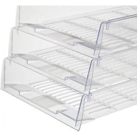 Лоток для бумаг Attache решетчатый прозрачный