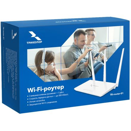 Маршрутизатор Триколор TR-router-01 N300 Маршрутизатор Триколор TR-router-01 N300