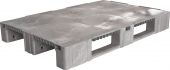 Паллет 1200x800х150 сплошной, на 3-х полозьях серый Паллет 1200x800х150 сплошной, на 3-х полозьях серый