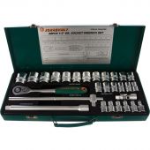 Набор головок торцевых 1/2DR, 8-34 мм, 28 предметов S04H4728S