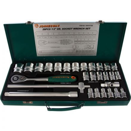 Набор головок торцевых 1/2DR, 8-34 мм, 28 предметов S04H4728S