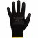 Перчатки защитные TOPFORT нейлоновые с п/у покрытием черные р. 7 (S)