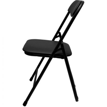 Стул складной КО_ искожа черный РС 04, каркас черный Стул складной КО_ искожа черный РС 04, каркас черный