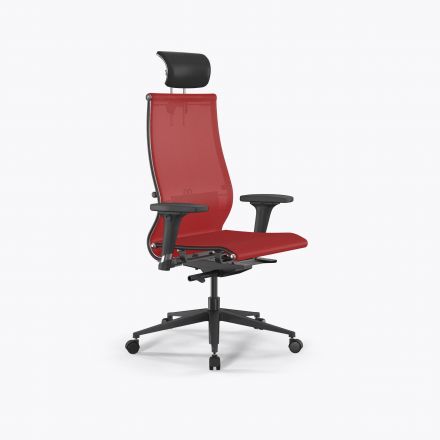 Кресло SynchroSit 10 B2-107D - T /Km00/Nb00/D02P/H13mL-2D(M23.B11.G19.W02) Красный