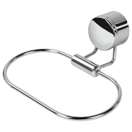 Держатель-кольцо для полотенец LAIMA, хромированная сталь, крепление к стене, 607431 Держатель-кольцо для полотенец LAIMA, хромированная сталь, крепление к стене, 607431