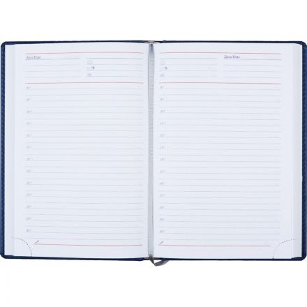 Ежедневник недатированный Attache Сиам искусственная кожа А5 176 листов синий (143x210 мм)