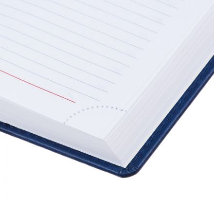 Ежедневник недатированный Attache Сиам искусственная кожа А5 176 листов синий (143x210 мм)
