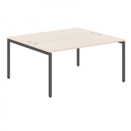 Стол 2-х местный XWST 1614 Бук Тиара/Антрацит 1600х1406х750 XTEN-S