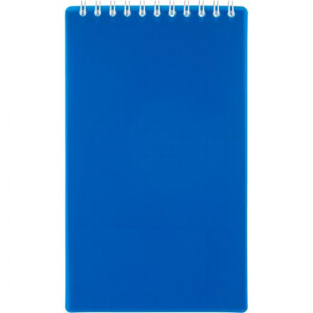 Блокнот 100х170 л. Attache Economy, мет.гребень,пласт.обл,синий,клетка