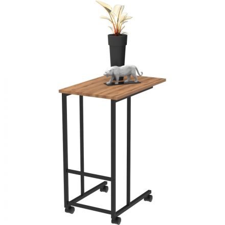 Стол многофункциональный TI_КомусОнега-4/К 380x600x755 мет чер/ЛДСП дуб вот