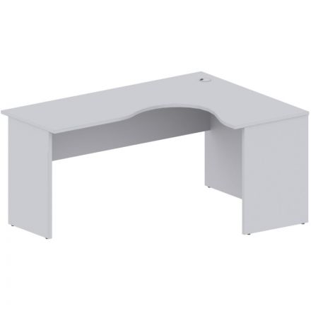 Стол Easy One правый (888,889) серый Ш1600 Г1200