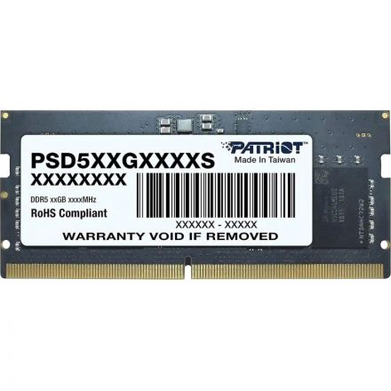 Модуль памяти SODIMM DDR5 16GB Patriot (PSD516G560081S)