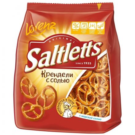 Крендельки Saltletts крендели с солью 150г Крендельки Saltletts крендели с солью 150г